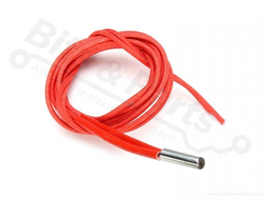 Heater cartridge voor 3D Printers 12V/40W 6x20mm 1m rood